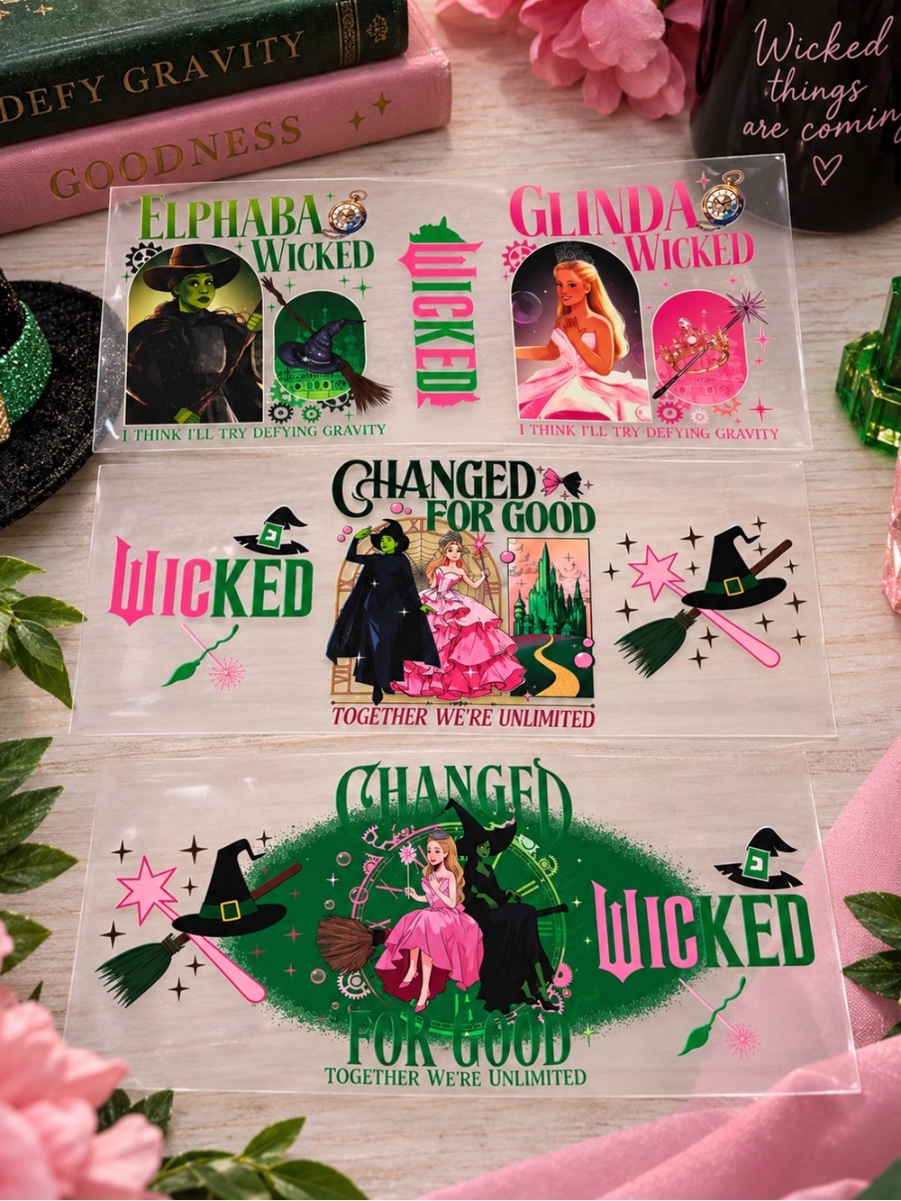 Wicked fandom vibes UVDTF Cup Wraps